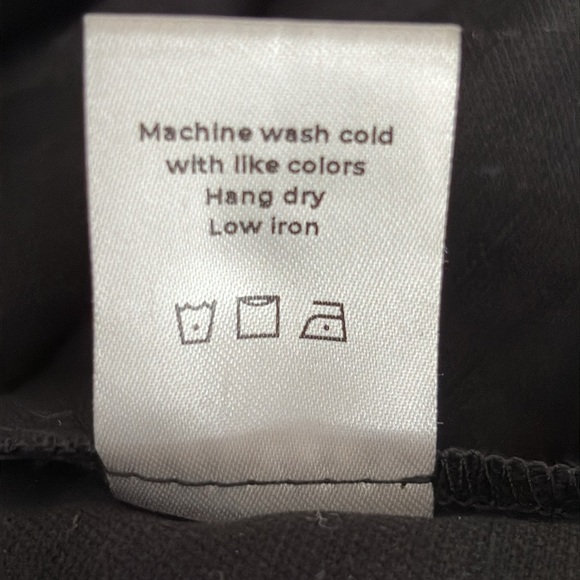 Vetta Capsule Convertible Wrap Flutter Sleeve Top Tencel & Linen in Black -  XS - Picture 6 of 7